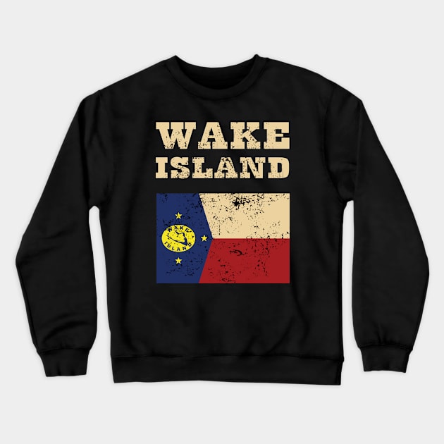 Flag of Wake Island Crewneck Sweatshirt by KewaleeTee